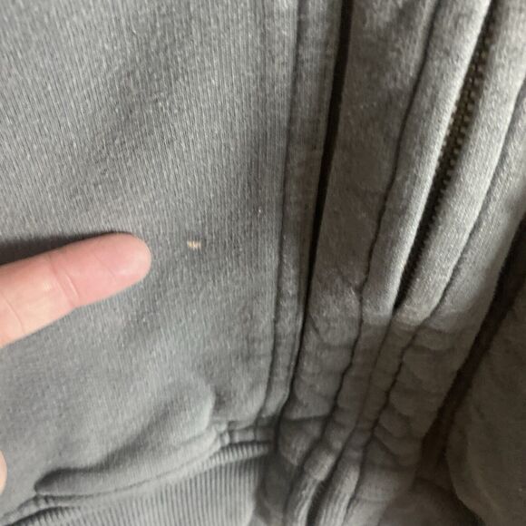 FLINT TINDER Mens Slate Blue 10 Year Hoodie Long Sleeve Sweatshirt Size M Heavy - Picture 5 of 9